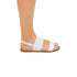 Sandali bassi bianchi con cinturino Lora Ferres, Donna, SKU w041000252, Immagine 0